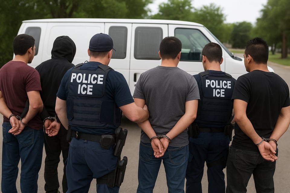 Operativo de ICE en Texas detiene a 31 personas por infracciones migratorias
