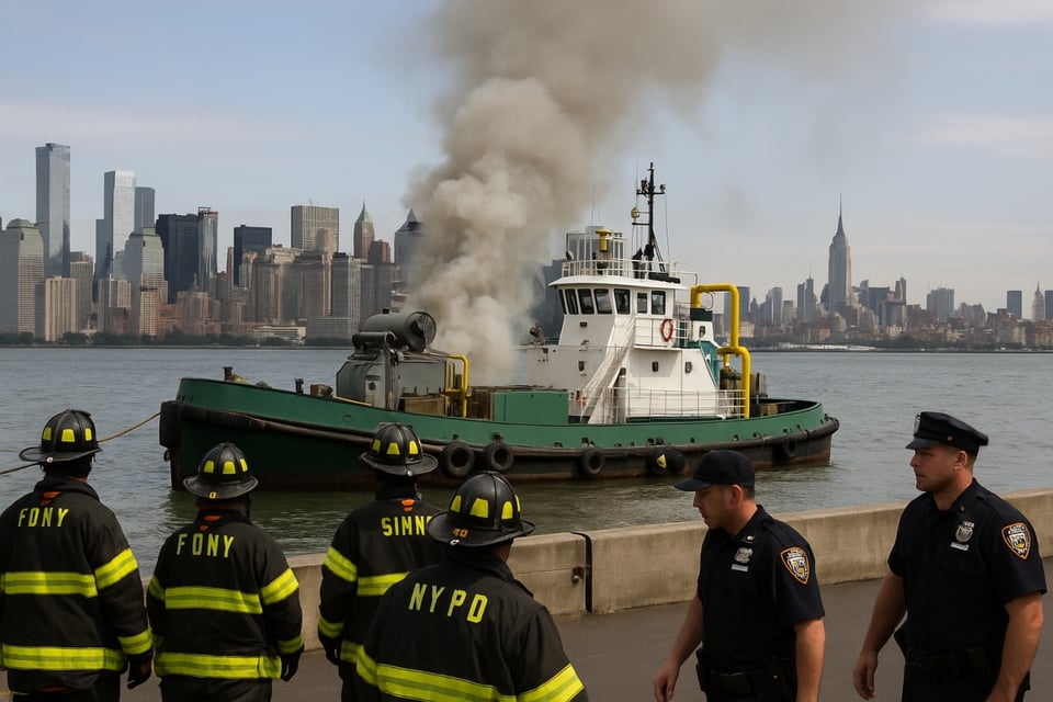 Muere trabajador en explosión a bordo de barco en el río Hudson featured image
