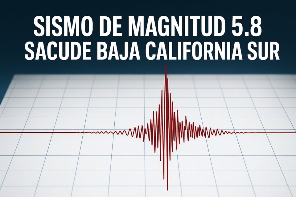 Terremoto de Magnitud 5.8 sacude Baja California Sur