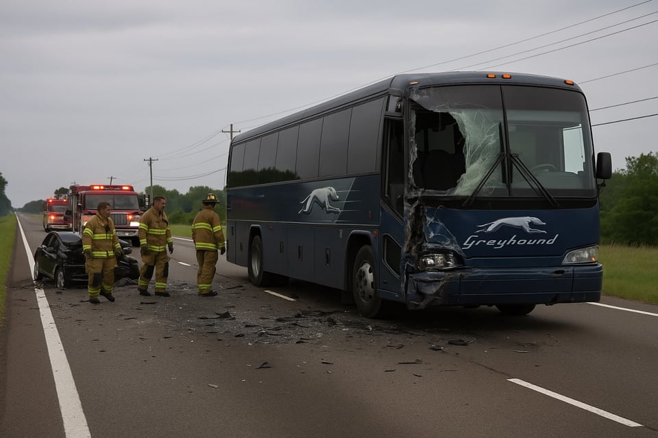 Accidente de autobús Greyhound en Tennessee deja dos muertos y 39 heridos