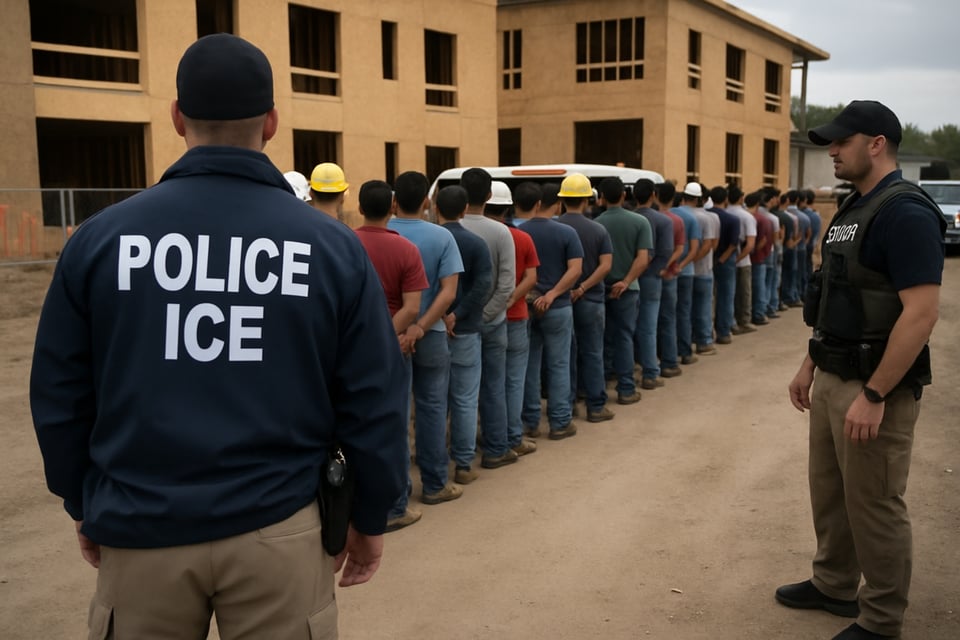 Más de 100 migrantes arrestados en obra de construcción de Florida