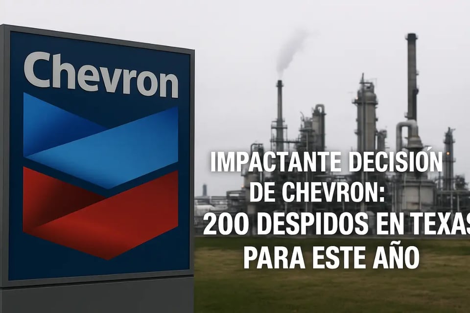Impactante decisión de Chevron: 200 despidos en Texas para este año
