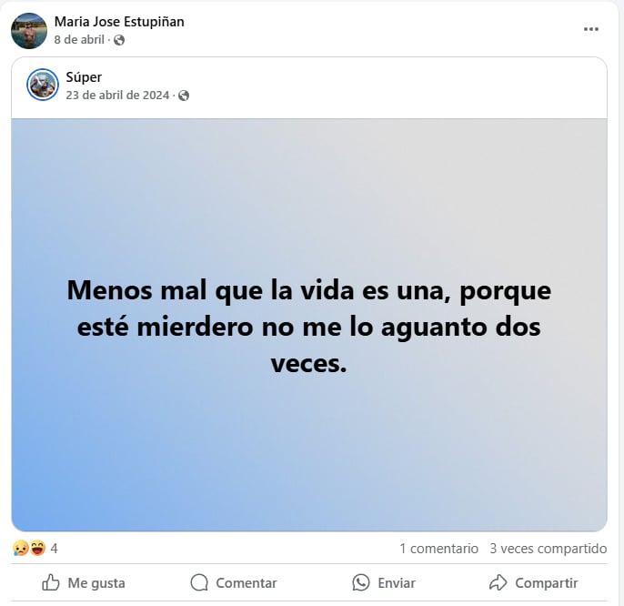 maria, jose, estupinan, asesinada, inlfluencer, mensajes
