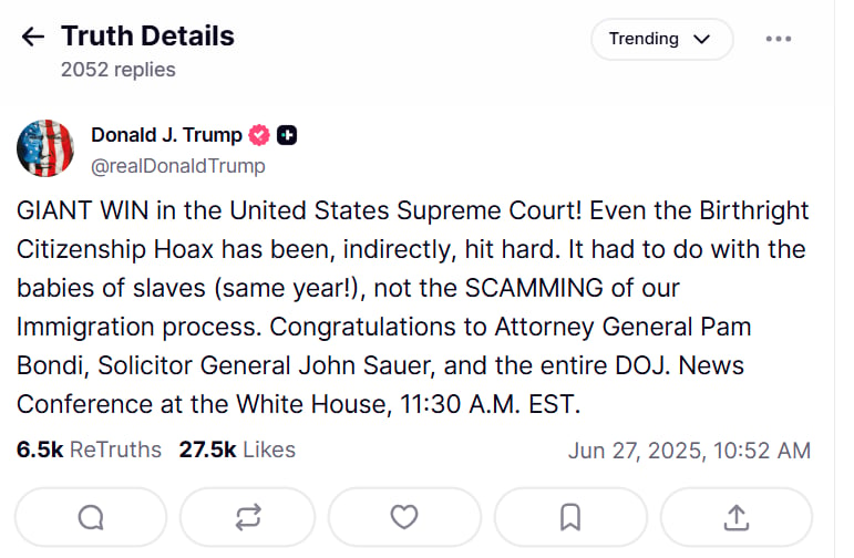 Corte, suprema, ciudadania, trump, nacimiento