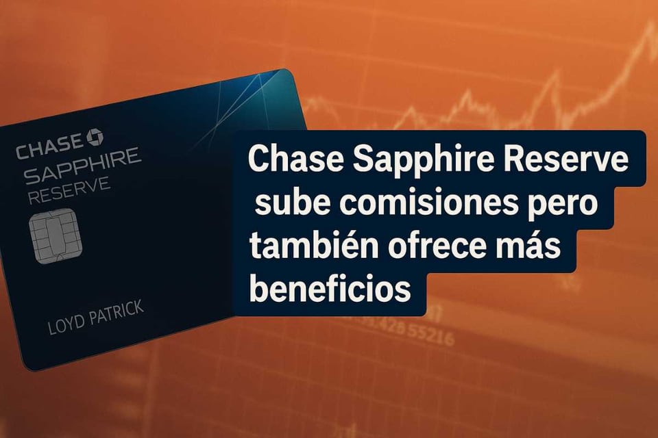 Chase Sapphire Reserve sube comisiones pero también ofrece más beneficios