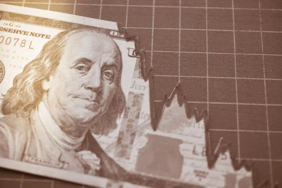 Dollar ticket, descent graph, drop from the dollar