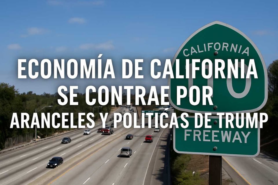 Economía de California se contrae por aranceles y políticas de Trump