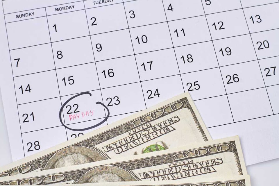 calendario y billetes