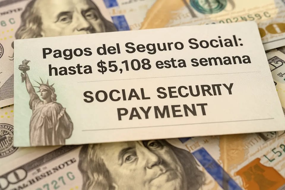 Pagos del Seguro Social: hasta $5,108 esta semana