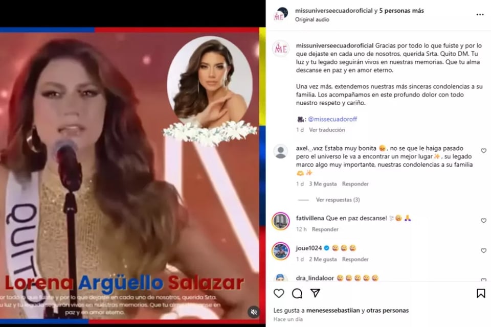 Miss Universe Ecuador, modelo, homenaje MundoNOW