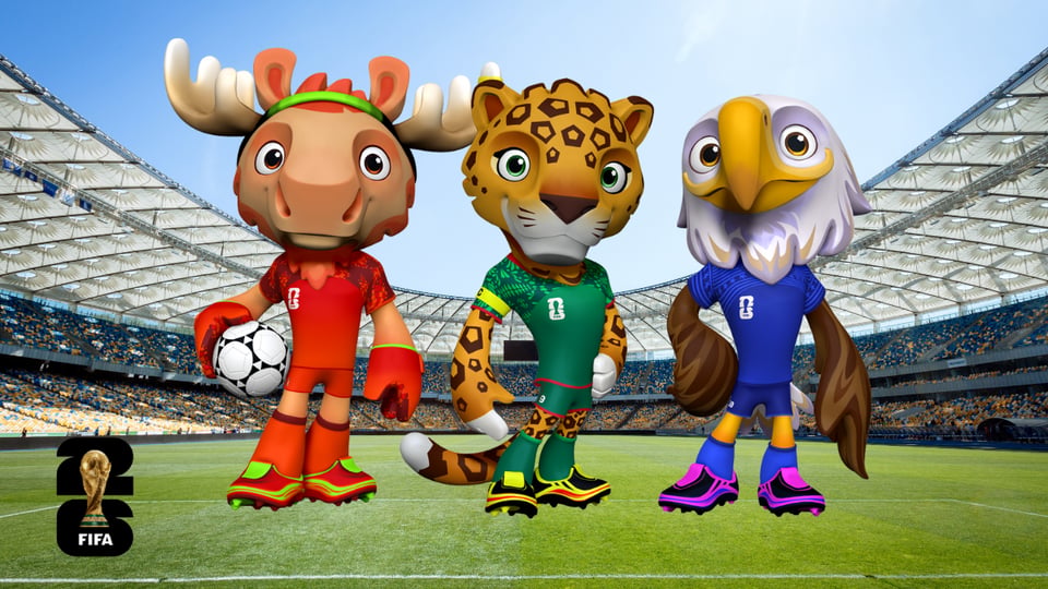 FIFA presenta a Maple, Zayu y Clutch: las mascotas del Mundial 2026