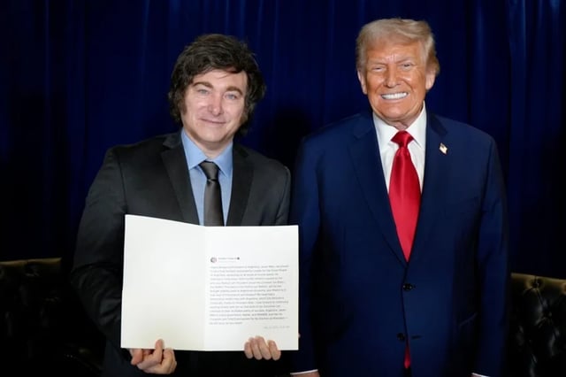 Trump respalda a Milei y buscan frenar la influencia china en Argentina