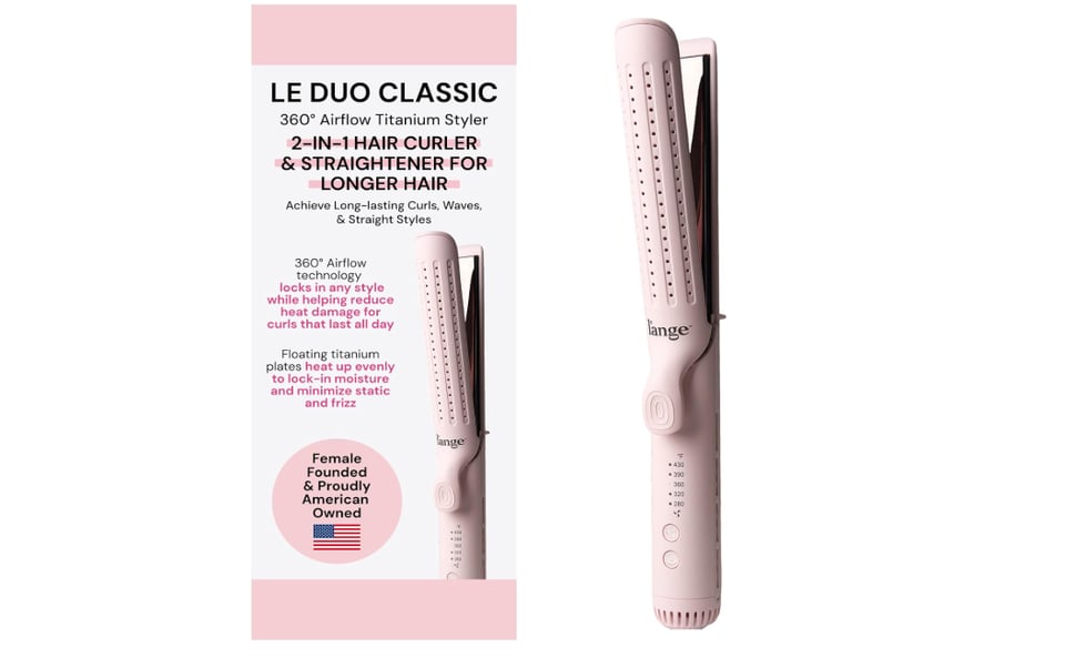 L’Ange Le Duo Grande: plancha y rizador 2 en 1, planchas de ccabello, pelo , brillo