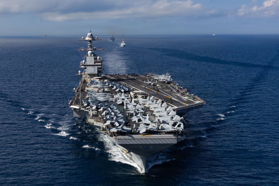 El Pentágono despliega el portaaviones USS Gerald Ford en el Caribe ante creciente tensión con Venezuela featured image