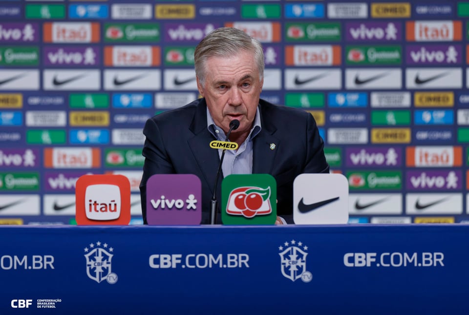 Ancelotti anuncia la lista de convocados de Brasil