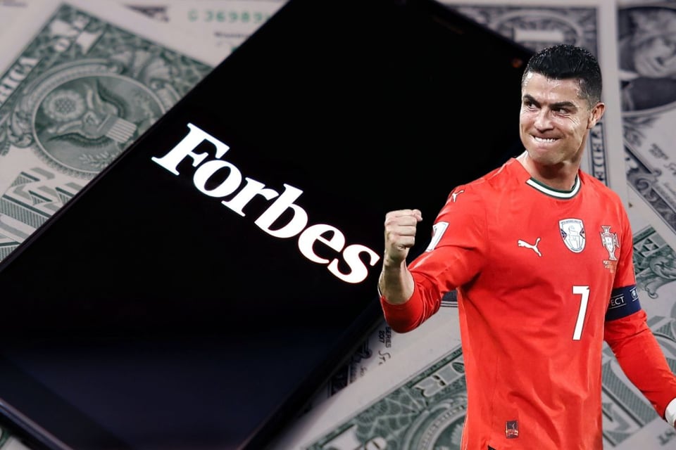 Cristiano Ronaldo lidera lista Forbes 2025 de futbolistas