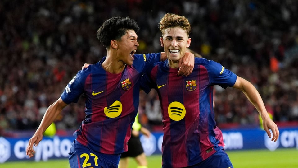 Barcelona golea 6-1 al Olympiacos con triplete de Fermín López en la Champions