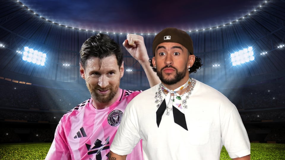 Lionel Messi y Bad Bunny captados  juntos en Miami