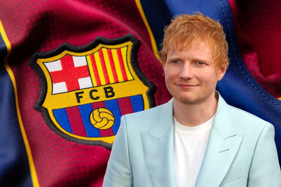 Ed Sheeran protagoniza nueva camiseta del Barcelona