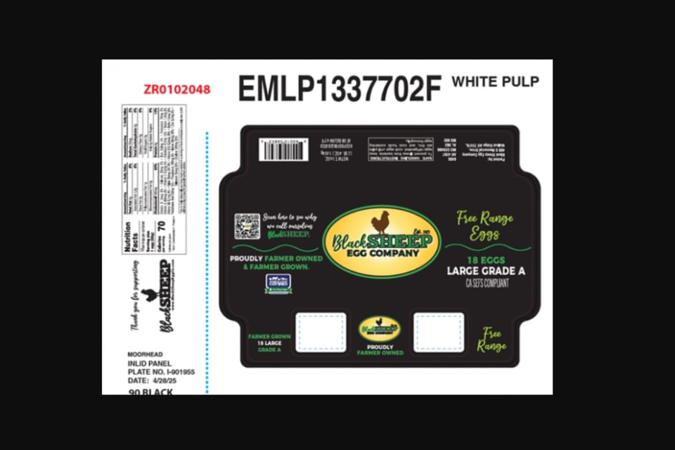 FDA, Black Sheep Egg Company, contaminación MundoNOW