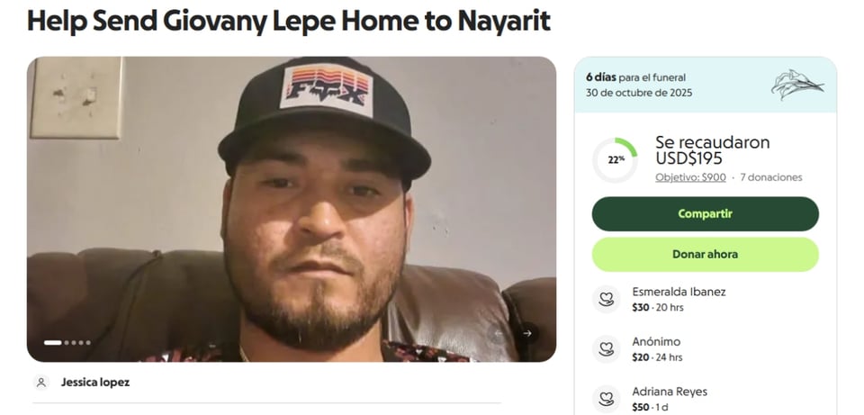 Accidente en Columbus deja a hispano muerto, Giovany Lepe died in a Columbus Ohio accident