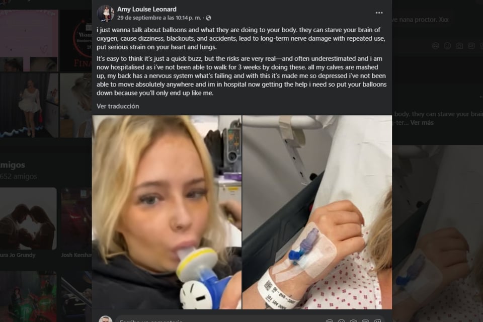 influencer, muerte, óxido nitroso MundoNOW