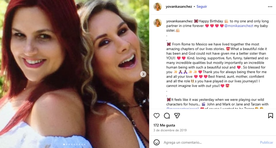 Mónika Sánchez sobre la muerte de su hermana