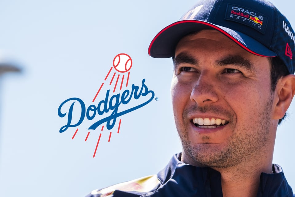 Checo Pérez celebra el bicampeonato de los Dodgers featured image