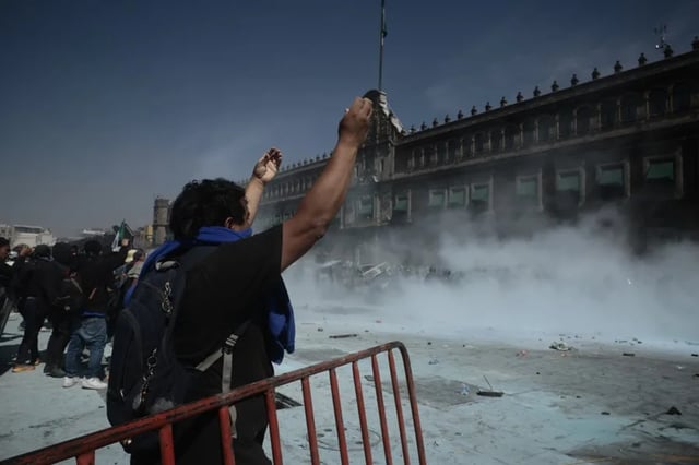 Marcha de Generación Z en Mexico termina con civiles y policías heridos