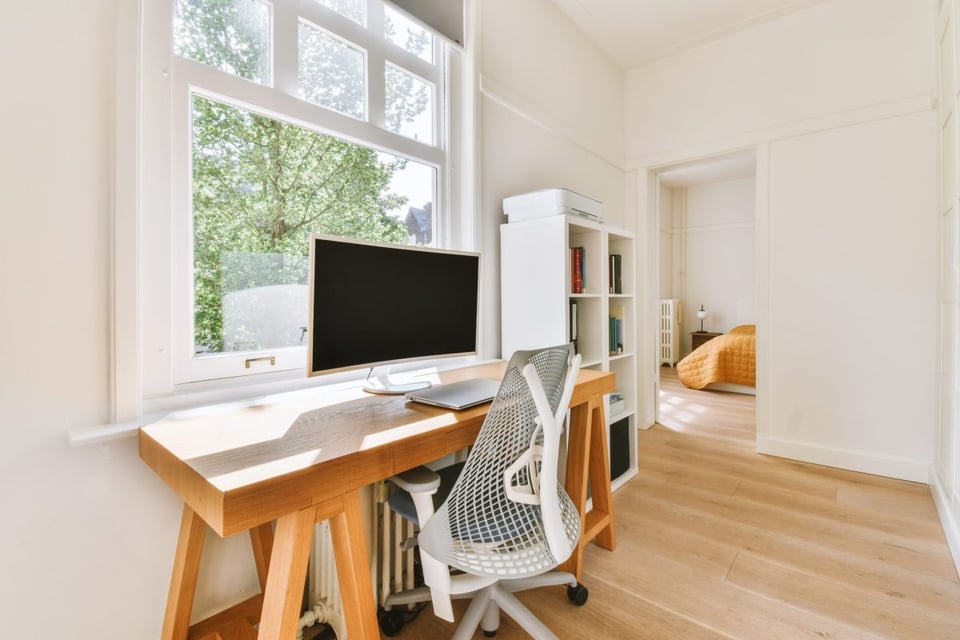 estudio, trabajo desde casa, espacio lindo