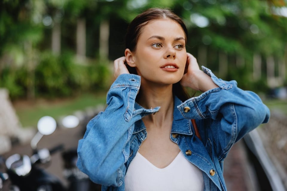 chaqueta de jean , denim