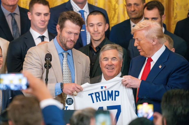 Trump Congratulates the Dodgers on the World Series and Sparks Controversy with His Remark