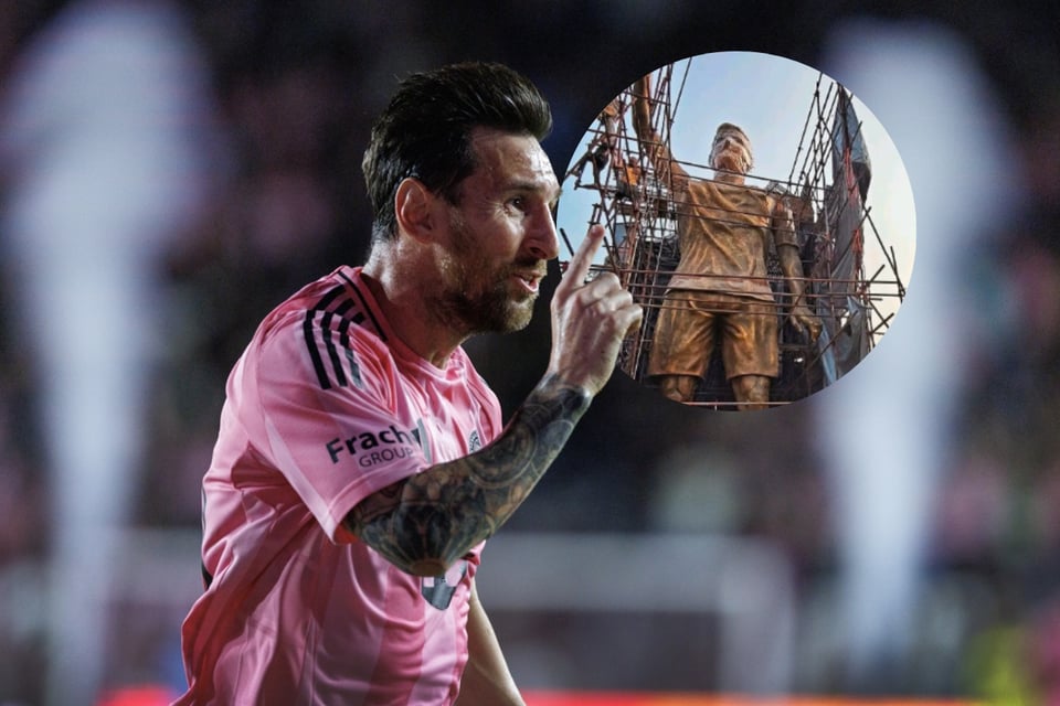 ¡IMPRESIONANTE! Así es la estatua de Messi en Calcuta
