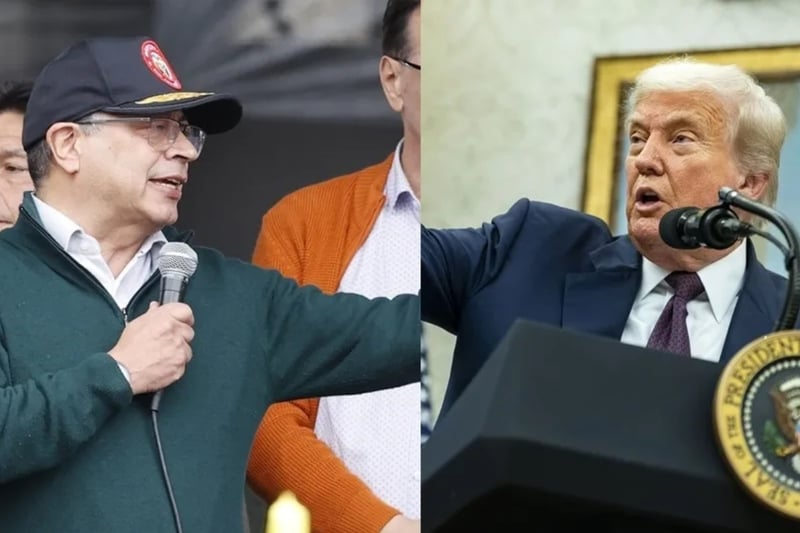 Trump califica a Petro de “alborotador” y le advierte consecuencias
