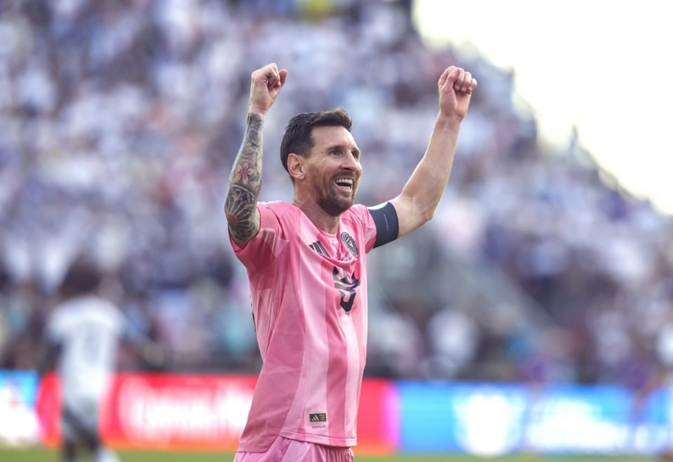 Messi escucha Bad Bunny antes de jugar en la MLS