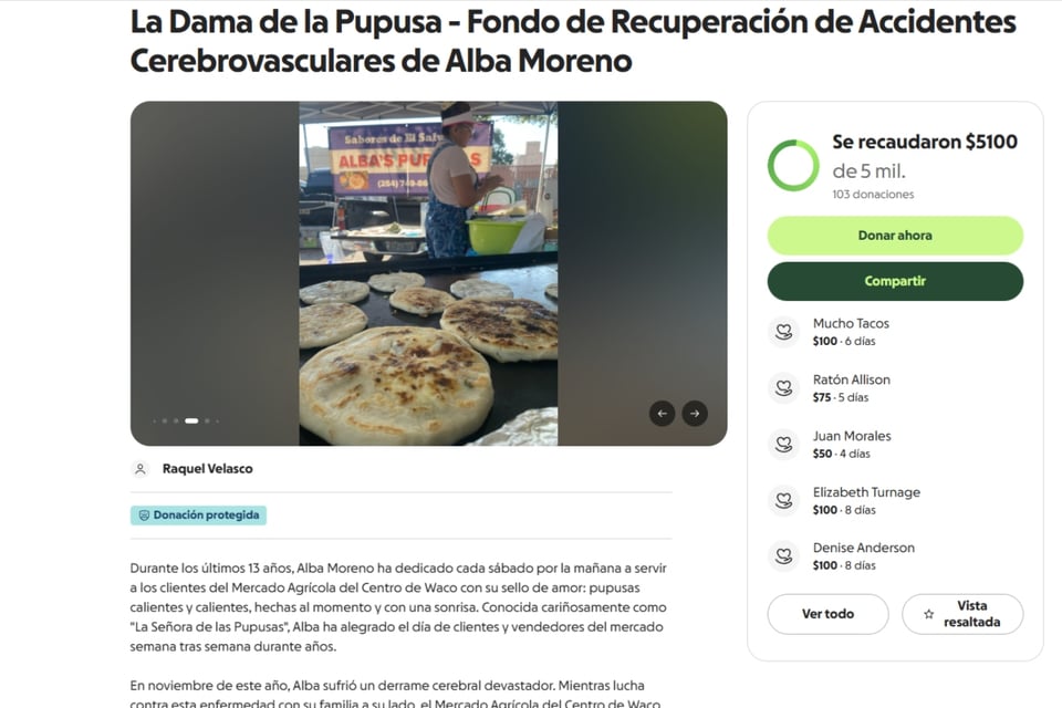 Vendedora querida, sufre derrame, GoFundMe