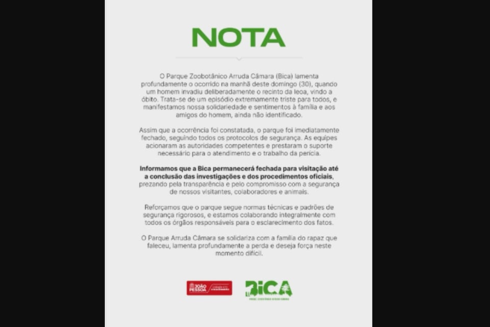 Hombre invade recinto felinos, Leona, Zoológico MundoNOW, Brazil zoo lion attack leaves young man dead