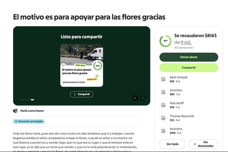 Agresión durante jornada laboral ,Conflicto por espacio público, GoFundMe MundoNOW
