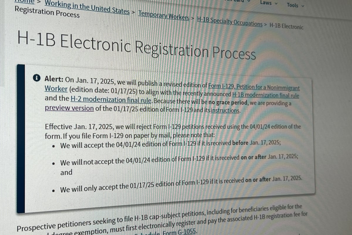 USCIS anuncia cambios históricos en visas H-1B