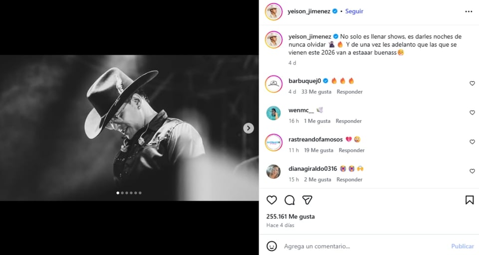 Últimos videos de Yeison Jiménez, Final Videos of Singer Yeison Jiménez Before the Plane Crash