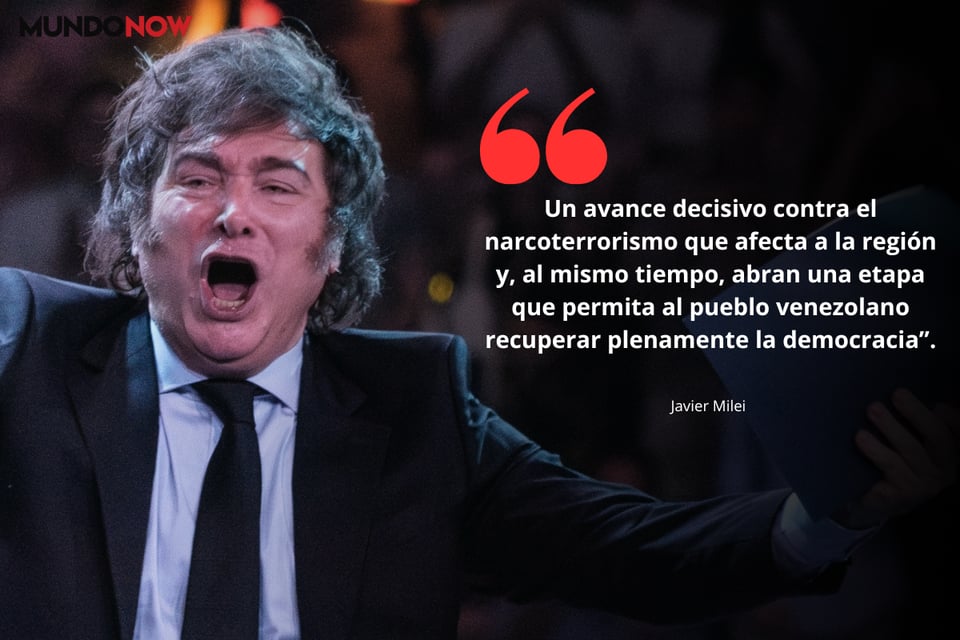 Milei, Global reaction to Maduro capture