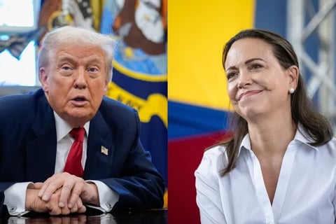 Trump habría frenado el regreso de María Corina Machado a Venezuela, revela informe del WSJ