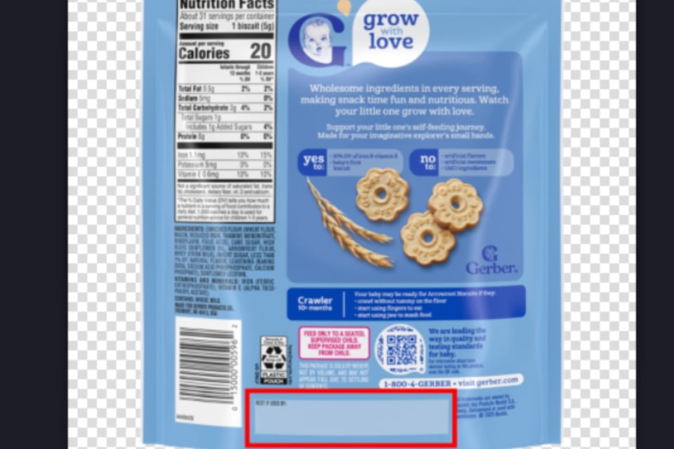 Gerber retira galletas, contaminación, plástico MundoNOW
