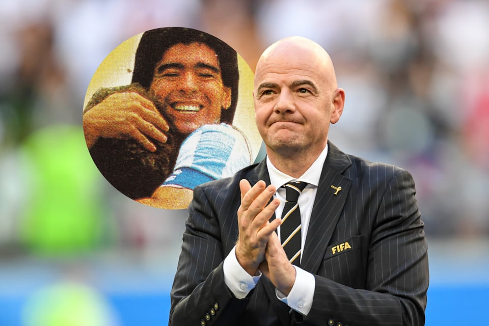 Maradona, Infantino, FIFA