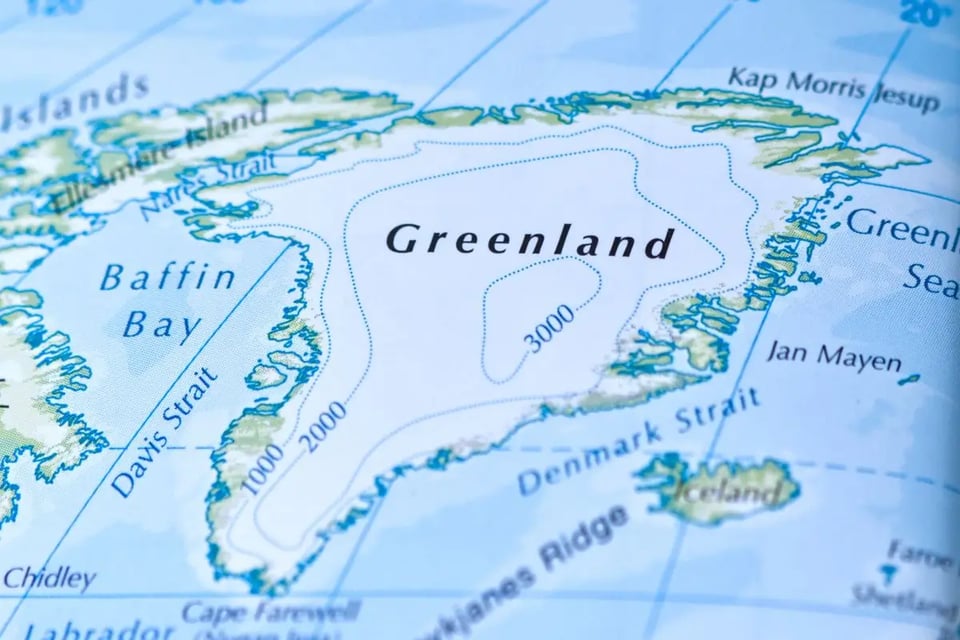 mapa de Groenlandia