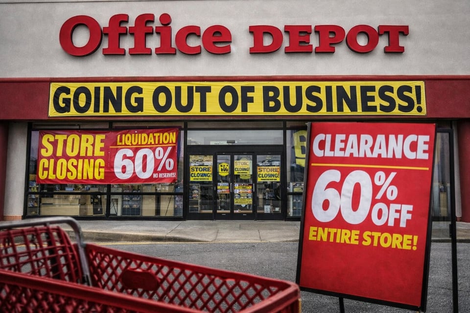 Office Depot cierra tienda y sorprende a clientes