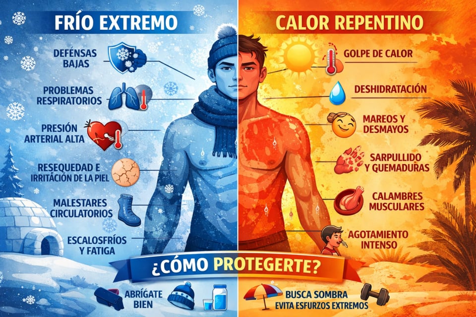 frio, calor, piel, cuerpo, salud, organismo, 