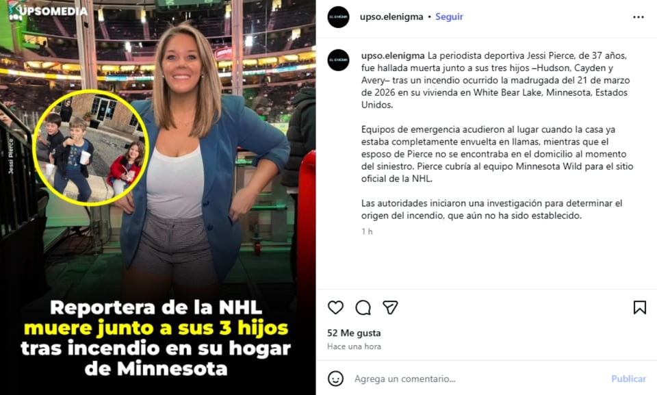 La reportera Jessi Pierce muere