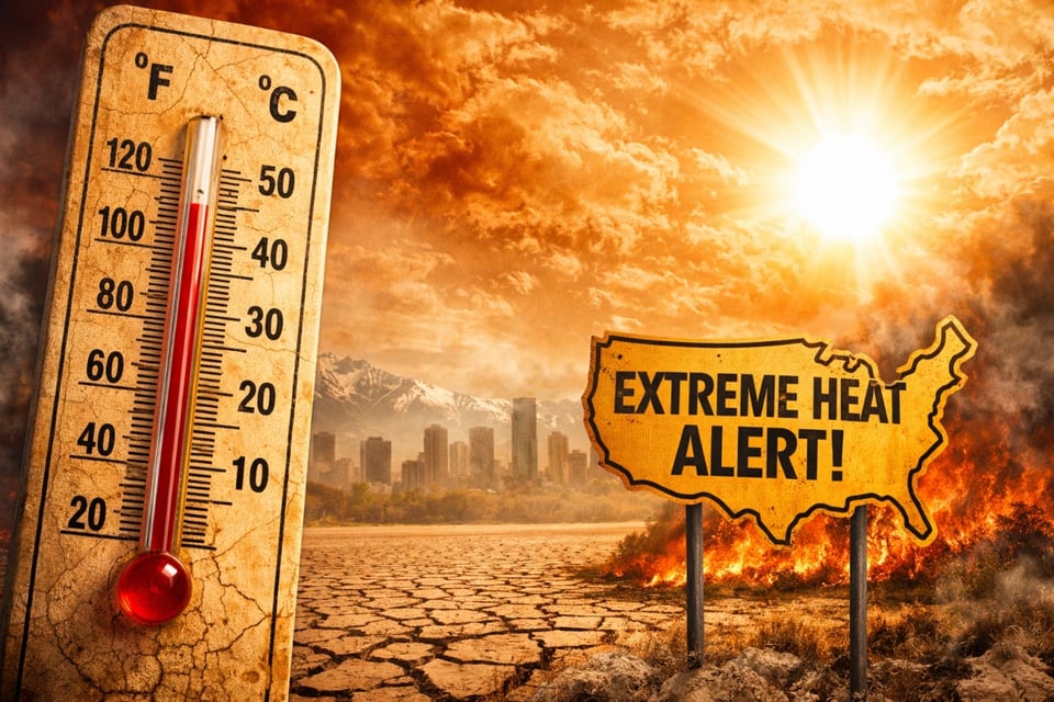 Calor extremo en Estados Unidos rompe récords