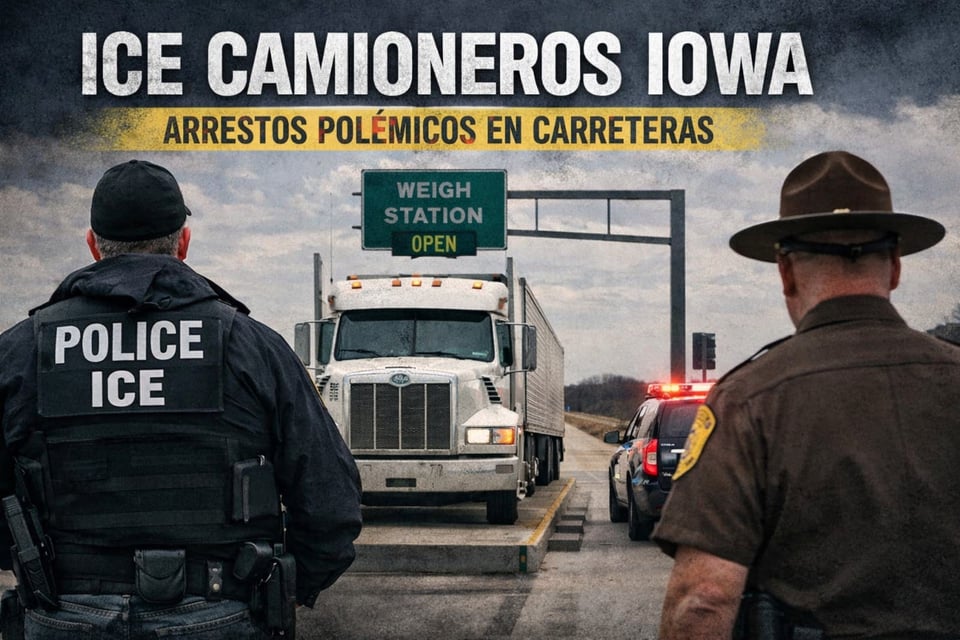 ICE arresta camioneros en Iowa usando estaciones de pesaje